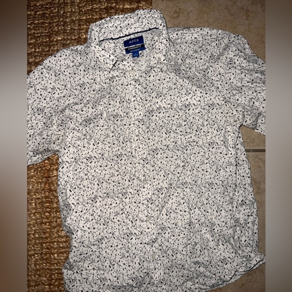 ATP.9 Standard Fit Men’s Casual Button Down T-shirt